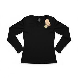 NWT Seg’Ments 100% Merino Wool Baselayer Shirt Women’s Size XL Black